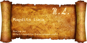 Magdits Luca névjegykártya